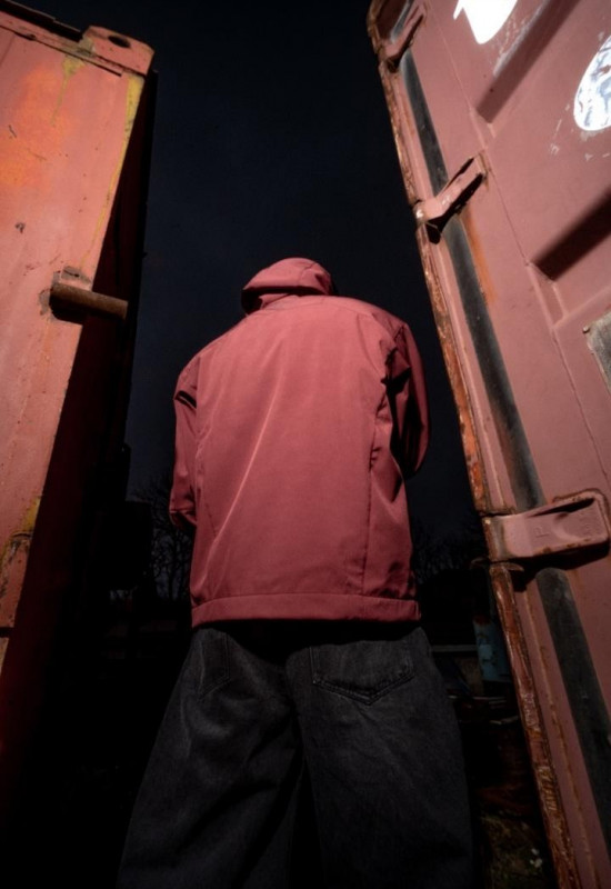 Куртка SOFTSHELL бордо - Rebel streetwear