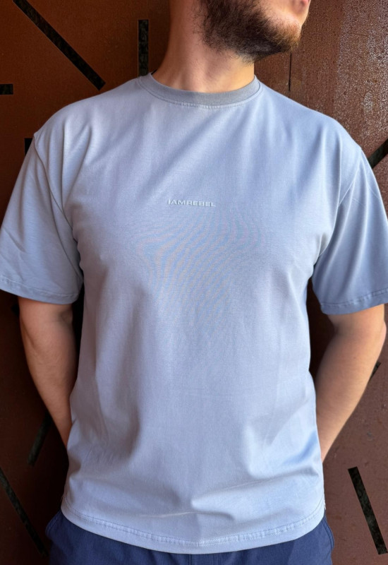 Футболка “Logo” REBEL серый - Rebel streetwear