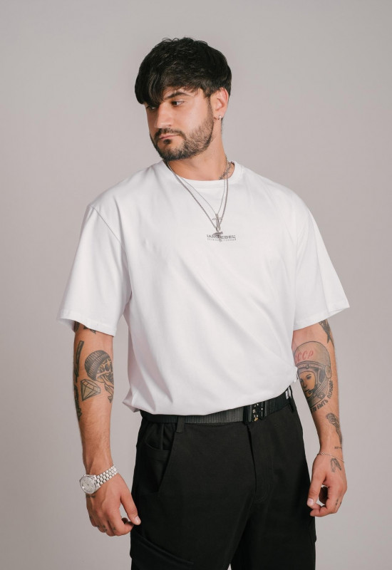 Футболка “Железобетонный” белая - Rebel streetwear