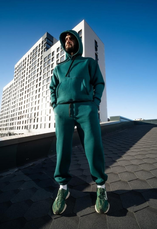 Штаны IAMREBEL с начесом зелёный - Rebel streetwear Штаны IAMREBEL с начесом зелёный - Rebel streetwear