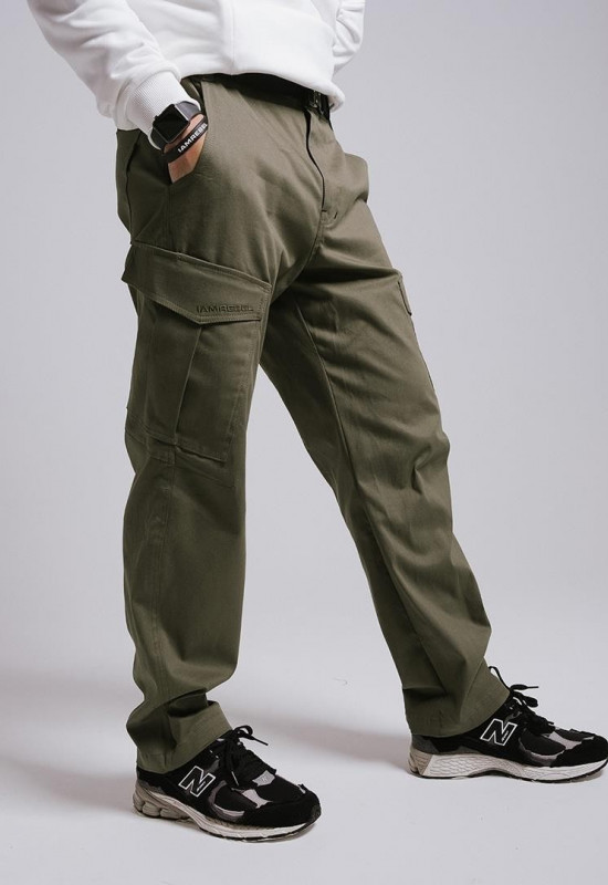 Штаны IAMREBEL 1.2 хаки - Rebel streetwear Штаны IAMREBEL 1.2 хаки - Rebel streetwear