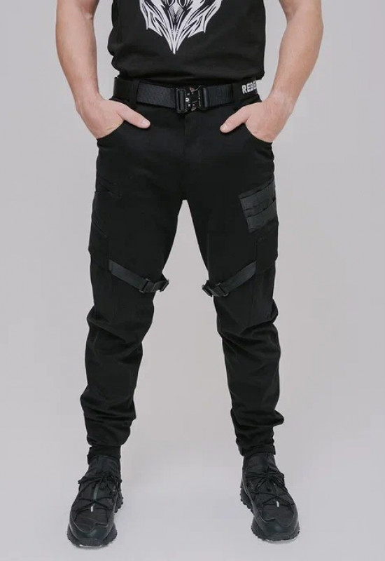 Штаны IAMREBEL 2.0 стропы BLK - Rebel streetwear Штаны IAMREBEL 2.0 стропы BLK - Rebel streetwear