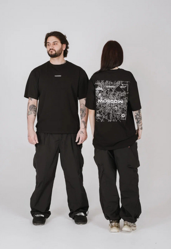 Футболка "Москва" чёрный - Rebel streetwear