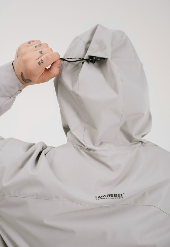 Ветровка ШТОРМ серая - Rebel streetwear