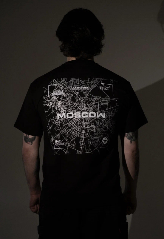 Футболка "Москва" чёрный - Rebel streetwear