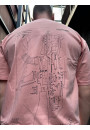 Футболка "Огнестрельный" розовый - Rebel streetwear