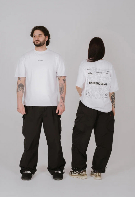 Футболка "Москва" белый - Rebel streetwear