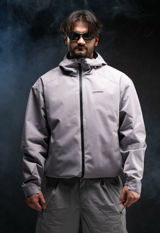 Ветровка ШТОРМ серая - Rebel streetwear